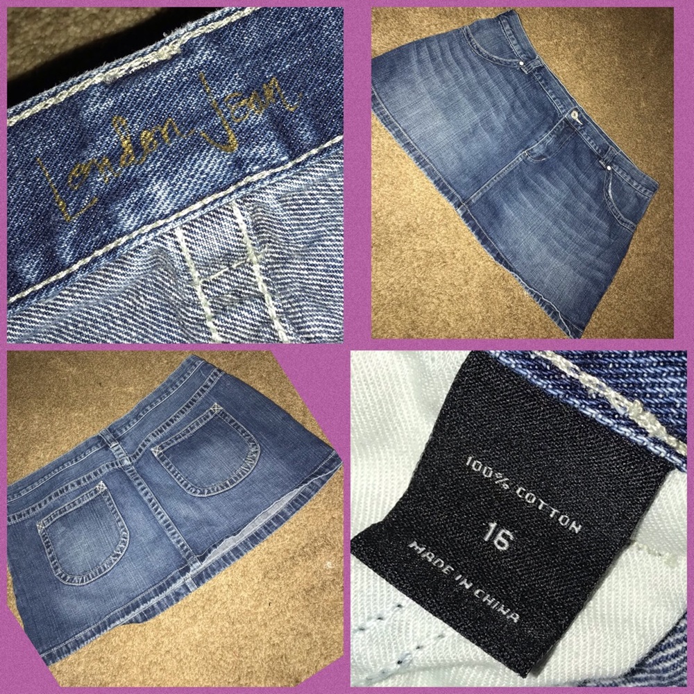 London Jean Skirt